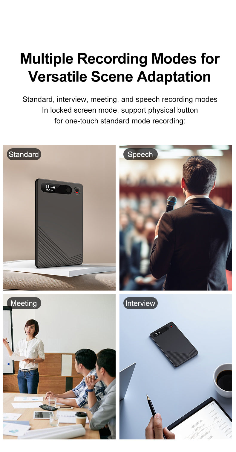 Newest AI ChatGPT Smart Magnetic Call, Meeting, Class Recorder 64GB