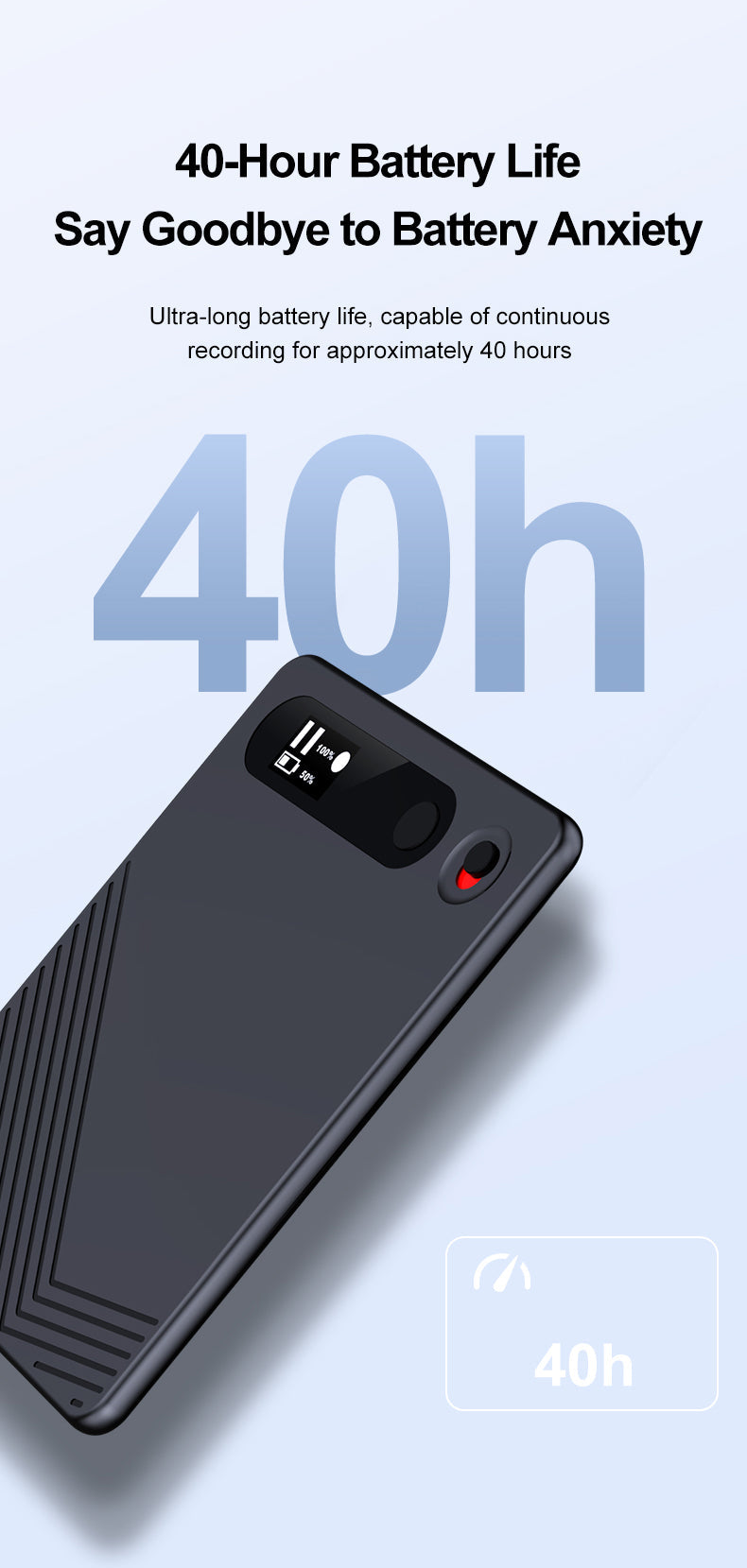 Newest AI ChatGPT Smart Magnetic Call, Meeting, Class Recorder 64GB