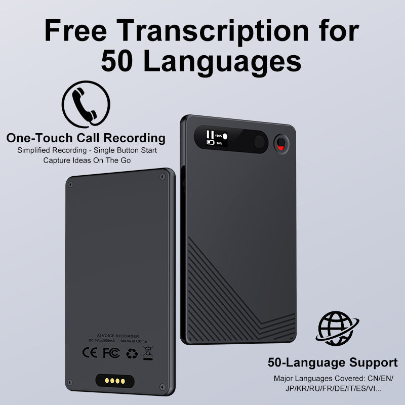 Newest AI ChatGPT Smart Magnetic Call, Meeting, Class Recorder 64GB