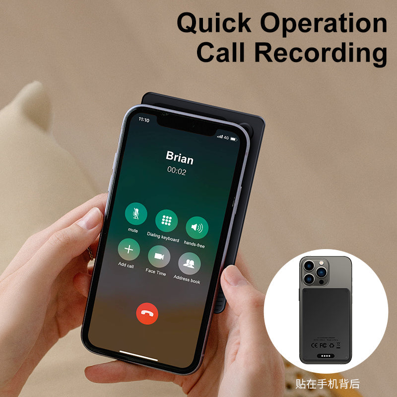 Newest AI ChatGPT Smart Magnetic Call, Meeting, Class Recorder 64GB