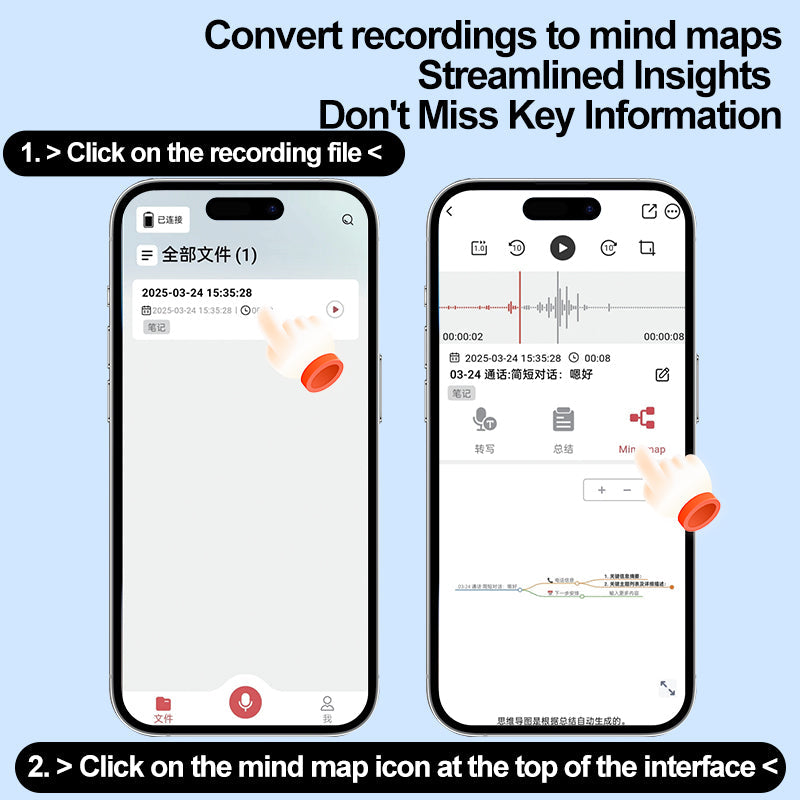 Newest AI ChatGPT Smart Magnetic Call, Meeting, Class Recorder 64GB