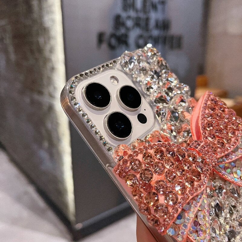 Luxury diamond 16promax to X/Xs iphone case with diamond protective cover