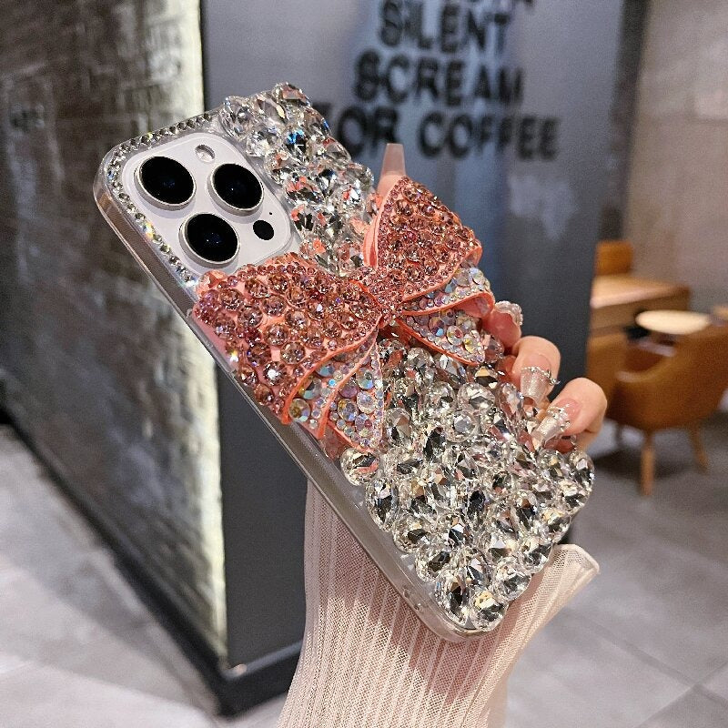 Luxury diamond 16promax to X/Xs iphone case with diamond protective cover