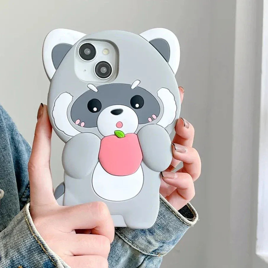 Red panda and Recoon iphone cases
