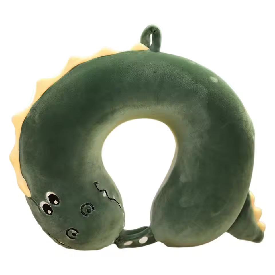 Neck Pillow Adjustable Extra Soft Washable U-Shaped Pillow Cartoon Cute Airplane Travel Pillow