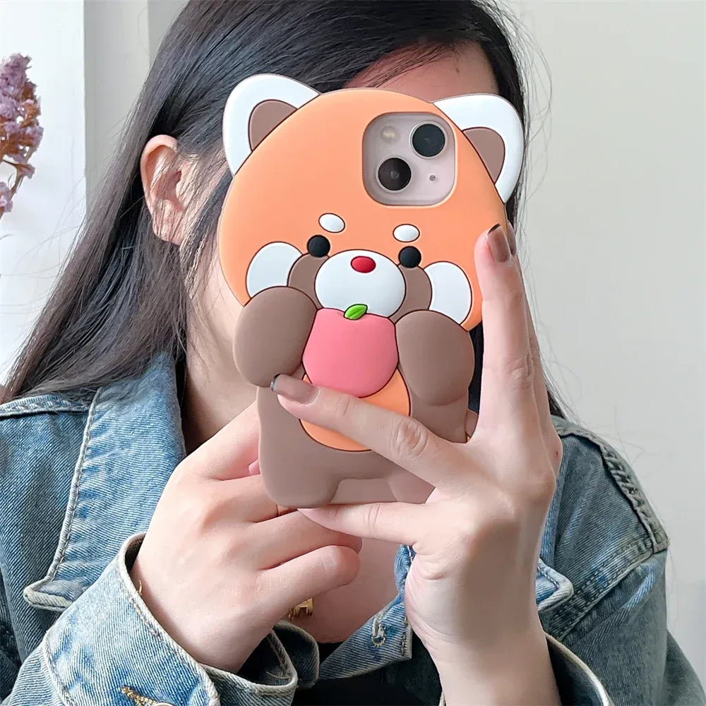 Red panda and Recoon iphone cases