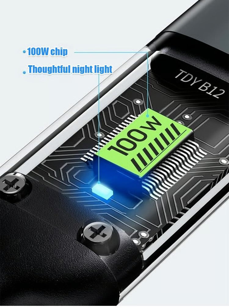 Transparent Luminous Charging 3-in-1 Data Cable