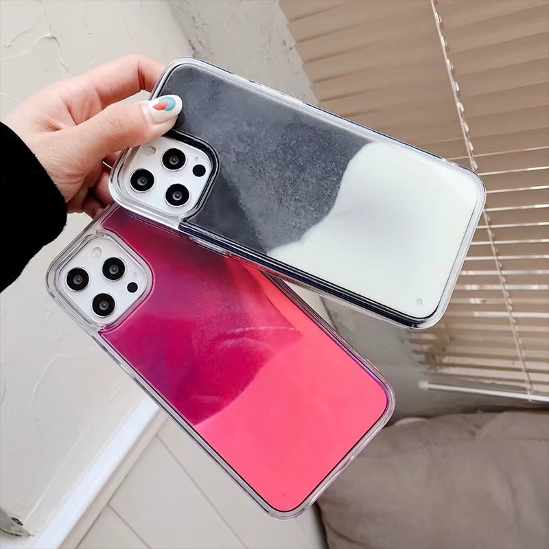 Color Liquid Quicksand Luminous iphone case