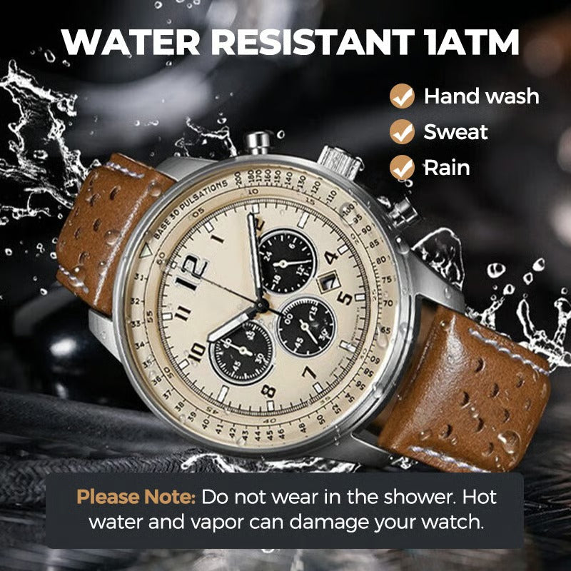 π Men's Waterproof Multifunctional Quartz Watch