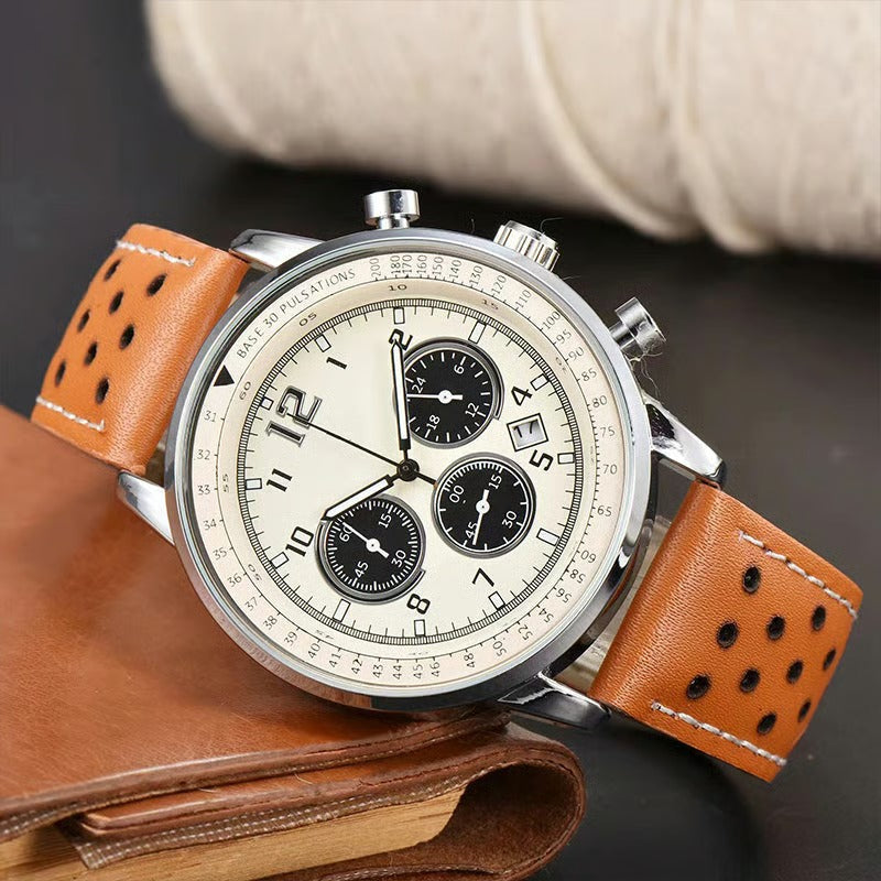π Men's Waterproof Multifunctional Quartz Watch