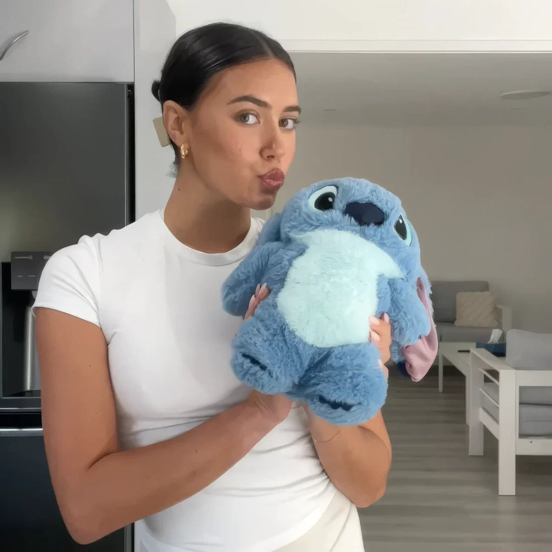 Stitch Teddy with Hot Water Bag Comfort Ideal for Relaxation and period cramps