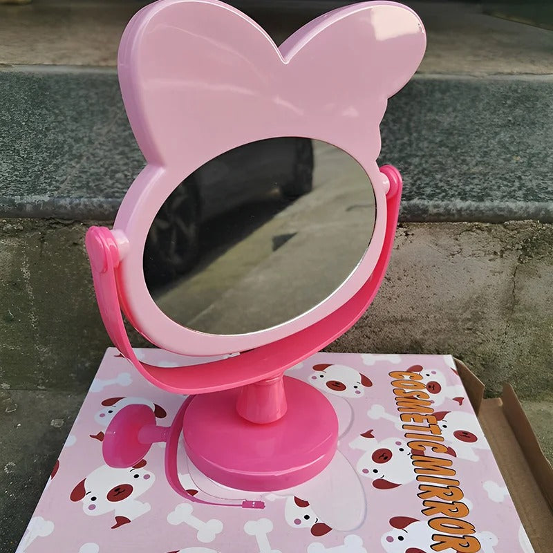 Sanrio Kawaii Hello Kitty Table Mirror MyMelody Cute Anime Cartoon Students Home Girls Folding Portable Dressing Cosmetic Mirror