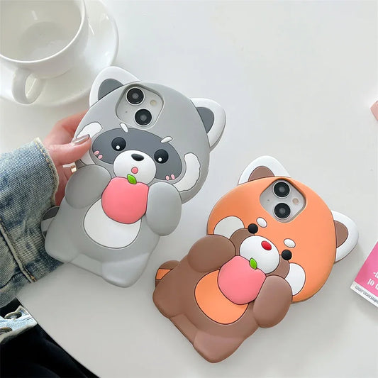 Red panda and Recoon iphone cases